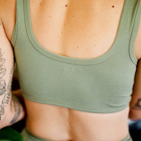 EUC TRADE Arq Celadon Green Wide Strap Bra in Small - Picture 2 of 6